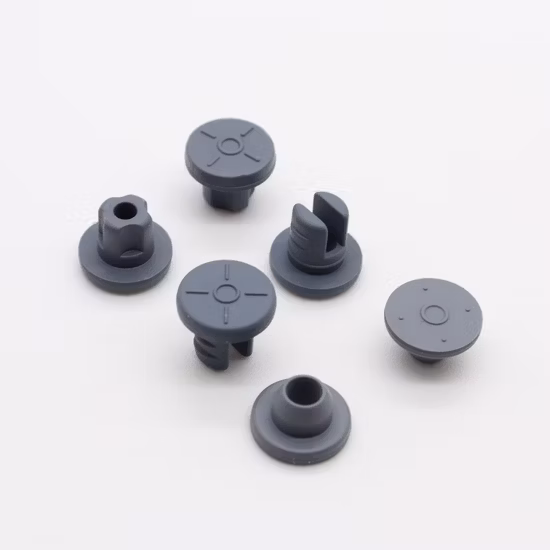 Tappo farmaceutico in gomma bromobutilica da 13 mm 20 mm 32 mm per flacone per iniezione o infusione
