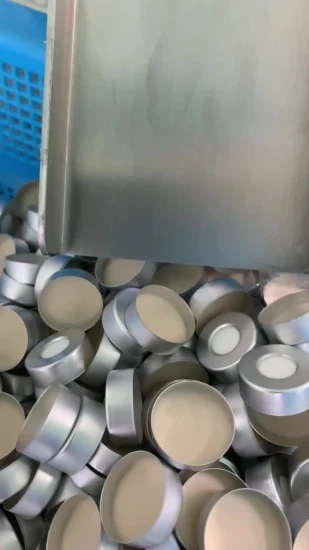 Fiale Alwsci Gc con tappo a crimpare in alluminio con setti in PTFE/butile grigio stampato